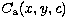 $C_{\rm a}(x,y,c)$