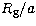 $R_{\rm g}/a$