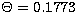 $\Theta=0.1773$