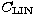 $C_{\rm LIN}$