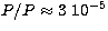 $P/P\approx
3\ 10^{-5}$