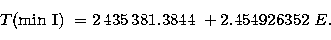 \begin{displaymath}
T({\rm min~I})~= 2\,435\,381.3844~+ 2.454926352~E .\end{displaymath}
