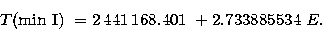 \begin{displaymath}
T({\rm min~I})~= 2\,441\,168.401~+ 2.733885534~E.\end{displaymath}