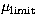 $\mu_{\rm limit}$