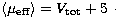 $\langle \mu_{\rm eff} \rangle = V_{\rm tot}
+ 5~\cdot$