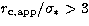 $r_{\rm c,app}/\sigma_\ast
\gt 3$