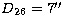 $D_{26} = 7\hbox{$^{\prime\prime}$}$