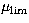 $\mu_{\rm
lim}$
