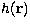 $h({\bf r})$