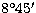 $8\hbox{$^\circ$}45\hbox{$^\prime$}$