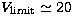 $V_{\rm limit}
\simeq 20$