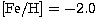 $[{\rm Fe/H}] = -2.0$