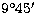 $9^\circ45\hbox{$^\prime$}$