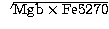 $\sqrt{{\rm
Mgb} \times {\rm Fe5270}}$