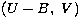 $(U-B,\ V)$