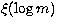 $\xi(\log m)$