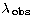 $\lambda_{\mathrm{\,obs}}$