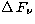$\Delta\,F_{\nu}$