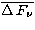 $\overline{\Delta\,F_{\nu}}$