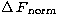 $\Delta\,F_{\mathrm{\,norm}}$