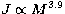 $J \propto M^{3.9}$
