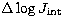 $\Delta\log J_{\rm int}$