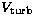 $V _{\rm turb}$