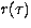 $r(\tau)$