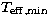 $T_{\rm eff,min}$
