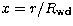 $x=r/R_{\rm wd}$