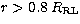 $r\gt.8\,R_{\rm RL}$