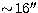 $\sim\!16\hbox{$^{\prime\prime}$}$