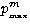 $p^m_{_{\rm max}}$