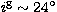 $i^{\rm g}\sim 24^\circ$