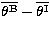 $\overline{\theta^{\rm B}} - \overline{\theta^{\rm I}}$