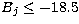 $B_j\leq -18.5$
