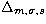 $\Delta _{m,\sigma ,s}$