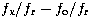 $f_{\rm x}/f_{\rm r} - f_{\rm o}/f\rm _r$