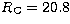 $R\rm
_C = 20.8$