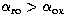 $\alpha_{\rm ro} \gt
\alpha_{\rm ox}$