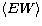 $\langle EW\rangle$
