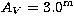$A_V=3.0^{\rm m}$