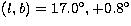 $(l, b) = 17.0^{\circ}, +0.8^{\circ}$