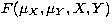 $F(\mu_X,\mu_Y,X,Y)$
