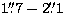 $1\hbox{$.\!\!^{\prime\prime}$}7 - 2\hbox{$.\!\!^{\prime\prime}$}1$