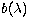 $b(\lambda)$