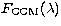 $F_{\rm CCM}(\lambda)$