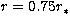 $r=0.75r_\ast$