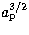 $a_{\rm p}^{3/2}$