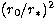 $(r_0/r_\ast)^2$